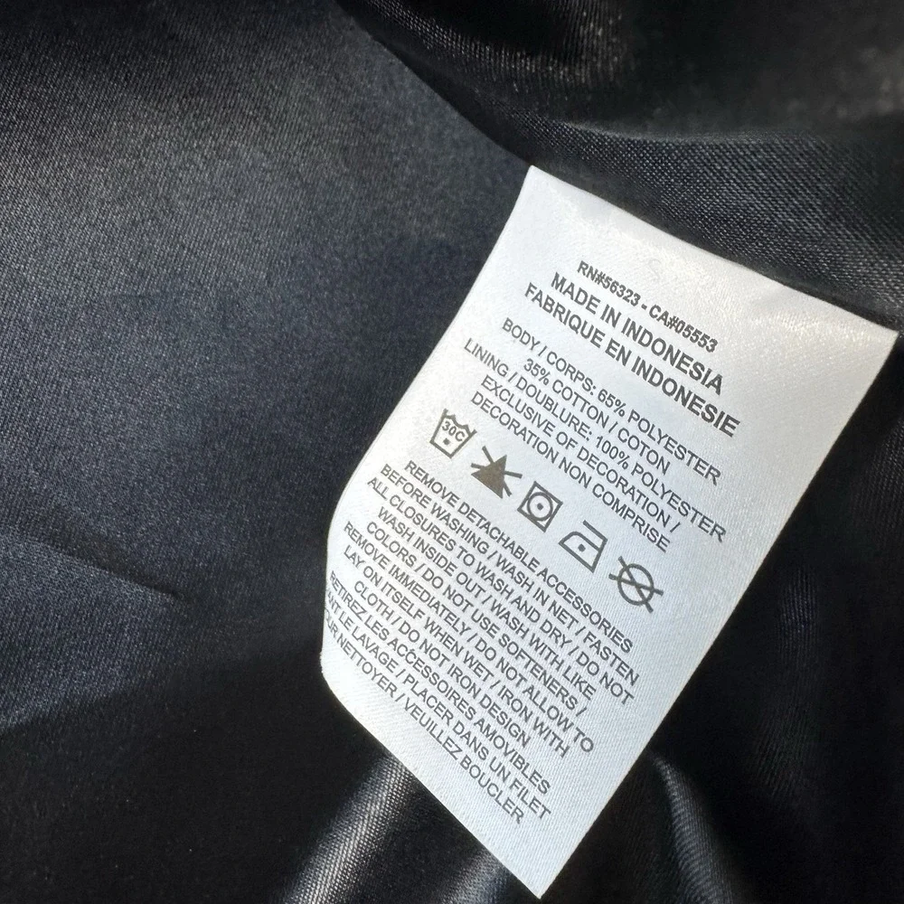 Jordan X J.Balvin Black Heavy Cotton Chore Full Zip Mens Jacket Size 2XL NWT